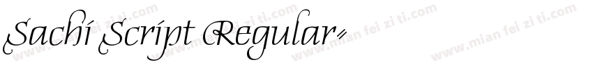 Sachi Script Regular字体转换